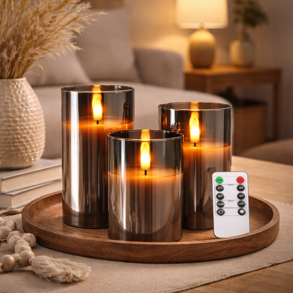 LED Kerzen mit Fernbedienung MECFS